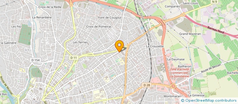 localisation de l'entreprise MONSIEUR CLAUDE SALES à BEZIERS