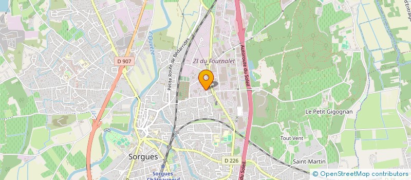 localisation de l'entreprise MONSIEUR CLAUDE SALGADO  SORGUES