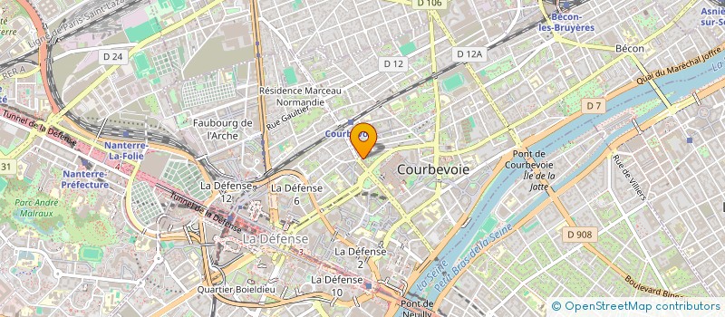 localisation de l'entreprise MONSIEUR CLAUDE SALLE à COURBEVOIE