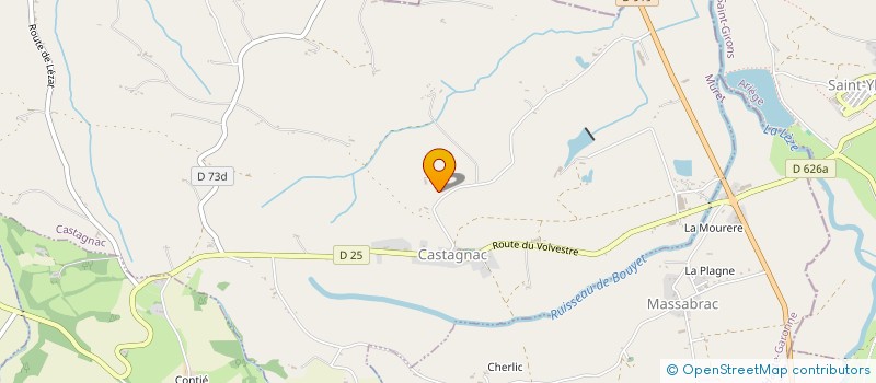 localisation de l'entreprise MONSIEUR CLAUDE SALVAN  LAPEYRERE