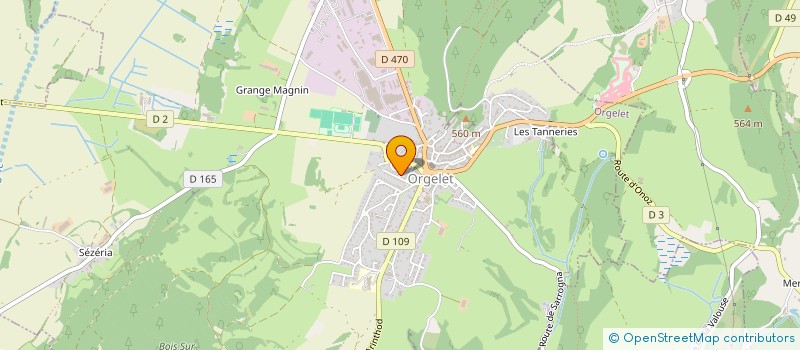 localisation de l'entreprise MONSIEUR CLAUDE SALVI  ORGELET