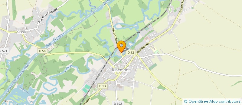 localisation de l'entreprise MONSIEUR CLAUDE SANDRA  RIBEMONT