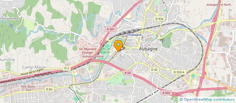 localisation de l'entreprise MONSIEUR CLAUDE SARACIVA  AUBAGNE