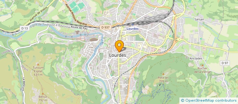 localisation de l'entreprise MONSIEUR CLAUDE SASSUS à LOURDES