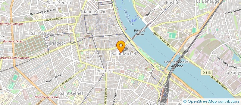 localisation de l'entreprise MONSIEUR CLAUDE SAUBOLE  BORDEAUX