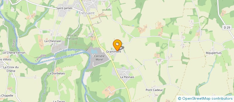 localisation de l'entreprise MONSIEUR CLAUDE SAUDRAIS  LES CHAMPS-GERAUX