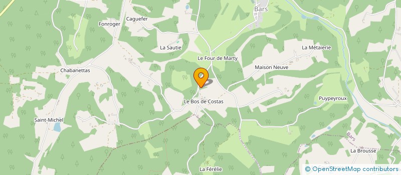 localisation de l'entreprise MONSIEUR CLAUDE SAULIERE  BARS