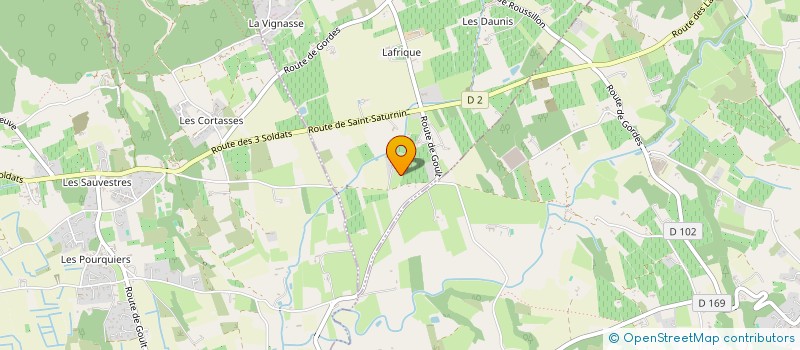 localisation de l'entreprise MONSIEUR CLAUDE SAUTEL  GORDES