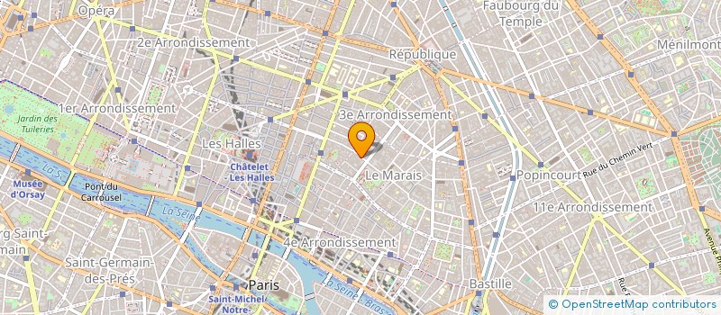 localisation de l'entreprise MONSIEUR CLAUDE SAUVAGE à PARIS
