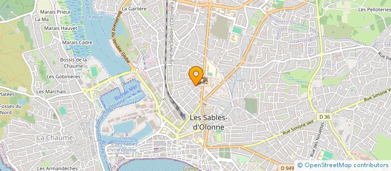 localisation de l'entreprise MONSIEUR CLAUDE SAUVETRE  LES SABLES D'OLONNE