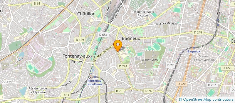 localisation de l'entreprise MONSIEUR CLAUDE SAUZET à BAGNEUX