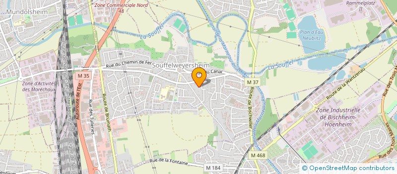 localisation de l'entreprise MONSIEUR CLAUDE SCHEIDHAUER  SOUFFELWEYERSHEIM