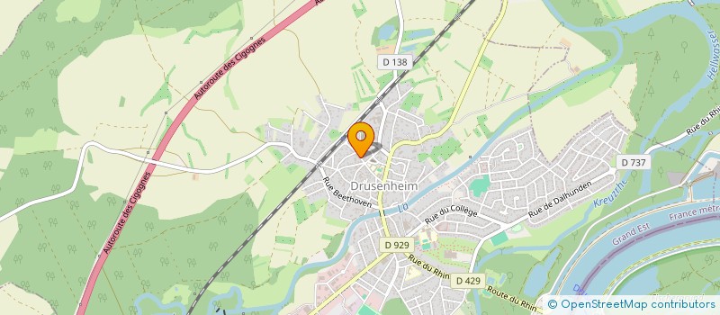 localisation de l'entreprise MONSIEUR CLAUDE SCHLUR  DRUSENHEIM