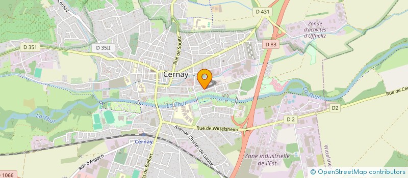 localisation de l'entreprise MONSIEUR CLAUDE SCHWOEHRER  CERNAY