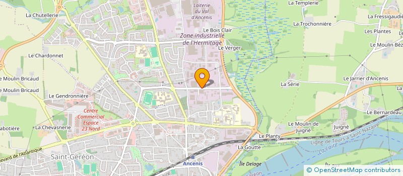 localisation de l'entreprise MONSIEUR CLAUDE SECHET  ANCENIS-SAINT-GEREON