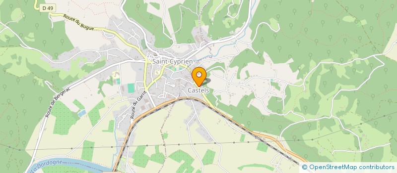 localisation de l'entreprise MONSIEUR CLAUDE SELVES  CASTELS ET BEZENAC