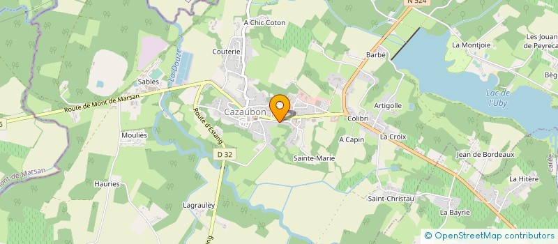 localisation de l'entreprise MONSIEUR CLAUDE SENTOU  CAZAUBON