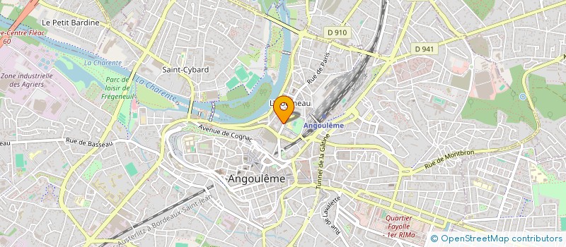 localisation de l'entreprise MONSIEUR CLAUDE SERAYE à ANGOULEME