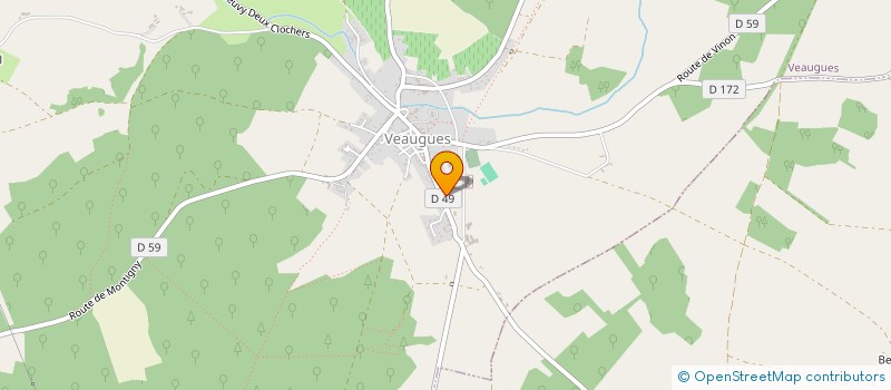 localisation de l'entreprise MONSIEUR CLAUDE SERGENT  VEAUGUES