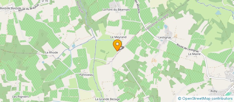 localisation de l'entreprise MONSIEUR CLAUDE SERGENTON  RAZAC-DE-SAUSSIGNAC