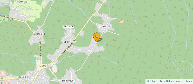 localisation de l'entreprise MONSIEUR CLAUDE SERVANT  BISCARROSSE