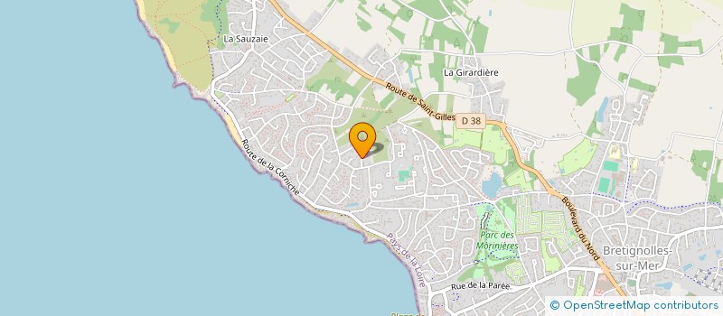localisation de l'entreprise MONSIEUR CLAUDE SERVANT à BRETIGNOLLES-SUR-MER