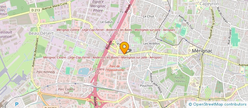 localisation de l'entreprise MONSIEUR CLAUDE SICARD  MERIGNAC