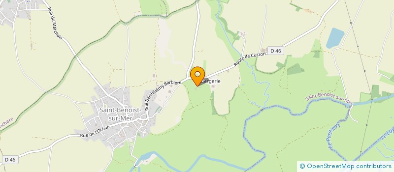 localisation de l'entreprise MONSIEUR CLAUDE SICARD  SAINT-BENOIST-SUR-MER