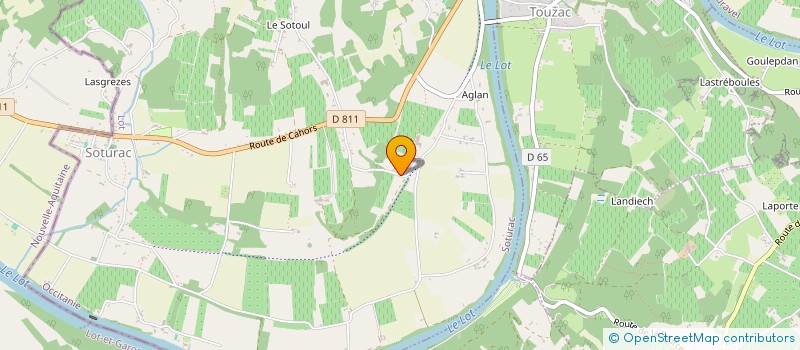 localisation de l'entreprise MONSIEUR CLAUDE SIGALAS  SOTURAC