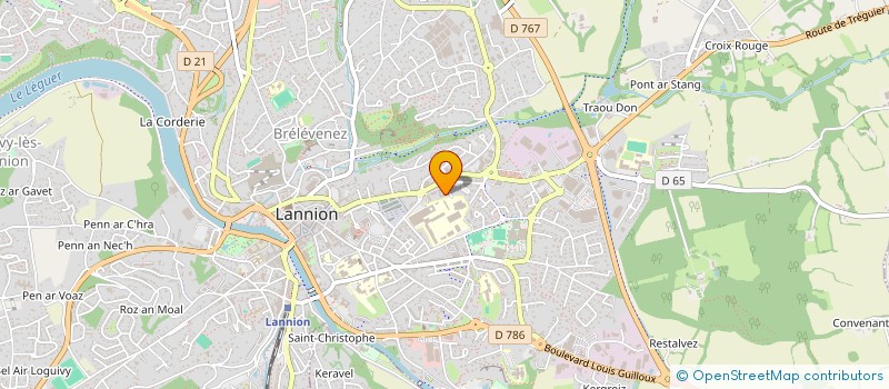 localisation de l'entreprise MONSIEUR CLAUDE SIMON  LANNION