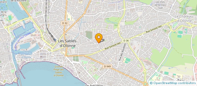 localisation de l'entreprise MONSIEUR CLAUDE SIMONNET à LES SABLES D'OLONNE