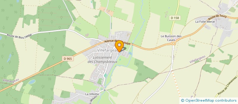 localisation de l'entreprise MONSIEUR CLAUDE SIMSEN  VILLEFARGEAU