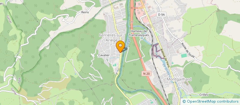 localisation de l'entreprise MONSIEUR CLAUDE SOLIER à FERRIERES-SUR-ARIEGE
