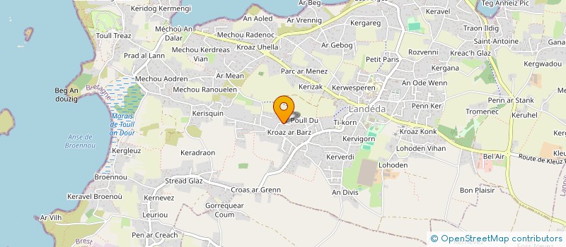 localisation de l'entreprise MONSIEUR CLAUDE SOUBROUILLARD  LANDEDA