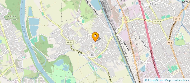 localisation de l'entreprise MONSIEUR CLAUDE SOURZAC  FENOUILLET