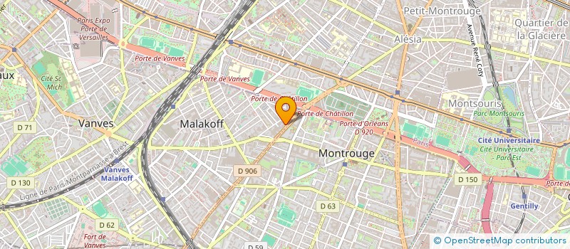 localisation de l'entreprise MONSIEUR CLAUDE SOYER  MALAKOFF