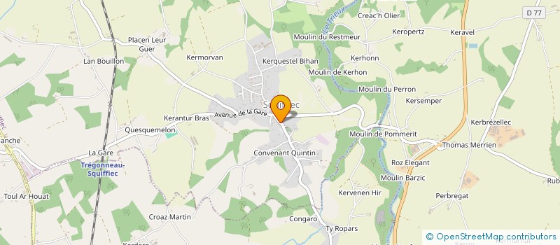 localisation de l'entreprise MONSIEUR CLAUDE STEUNOU  SQUIFFIEC