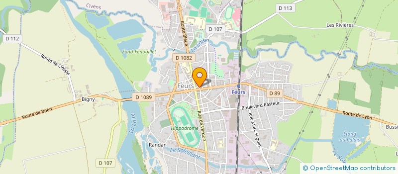 localisation de l'entreprise MONSIEUR CLAUDE SUBRIN  FEURS