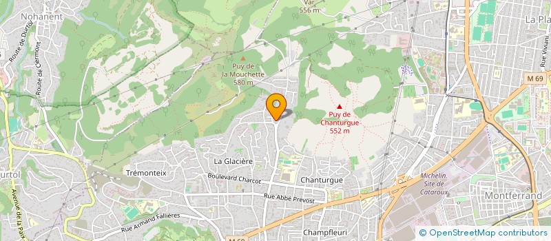 localisation de l'entreprise MONSIEUR CLAUDE SUDOUR  CLERMONT-FERRAND