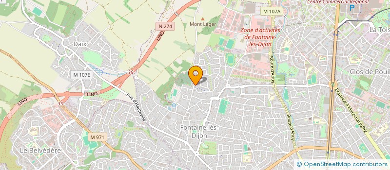 localisation de l'entreprise MONSIEUR CLAUDE SUIRE à FONTAINE-LES-DIJON