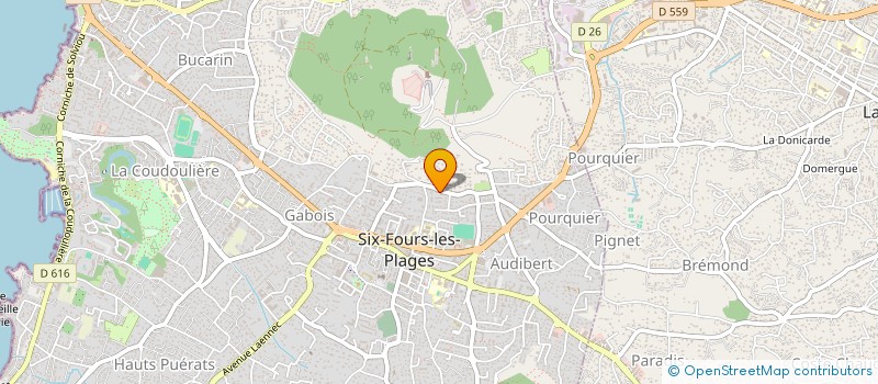 localisation de l'entreprise MONSIEUR CLAUDE SUSINI à SIX-FOURS-LES-PLAGES