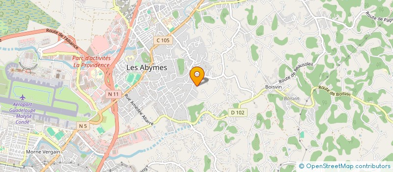 localisation de l'entreprise MONSIEUR CLAUDE SUZANON  LES ABYMES