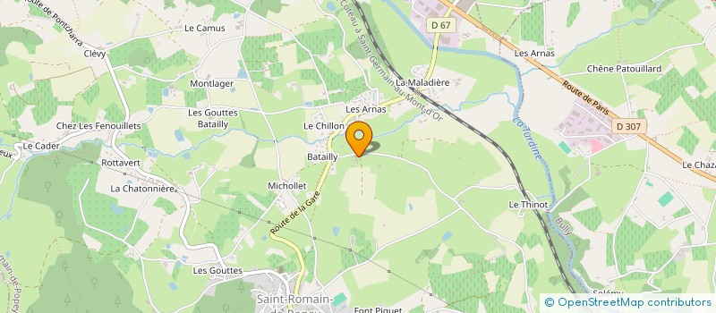 localisation de l'entreprise MONSIEUR CLAUDE SWIRE à SAINT-ROMAIN-DE-POPEY