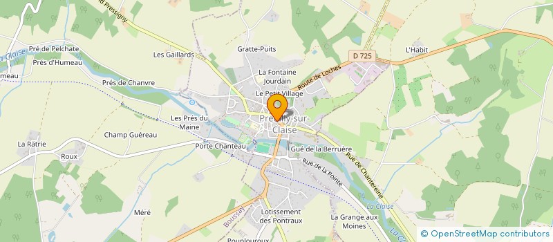 localisation de l'entreprise MONSIEUR CLAUDE TANCHOUX  PREUILLY SUR CLAISE