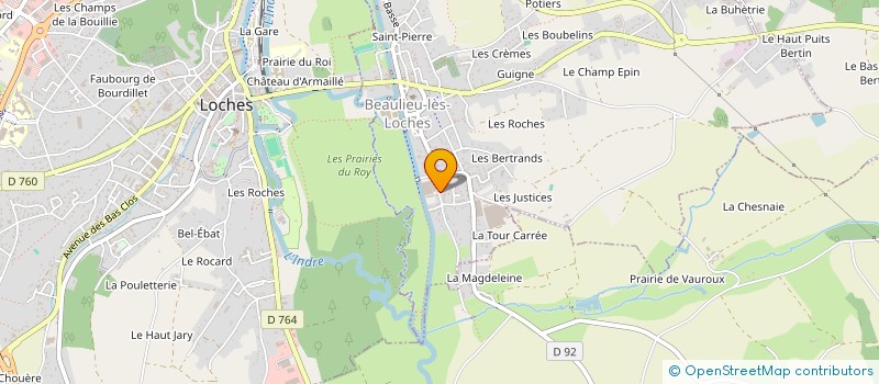 localisation de l'entreprise MONSIEUR CLAUDE TARNIER à BEAULIEU-LES-LOCHES
