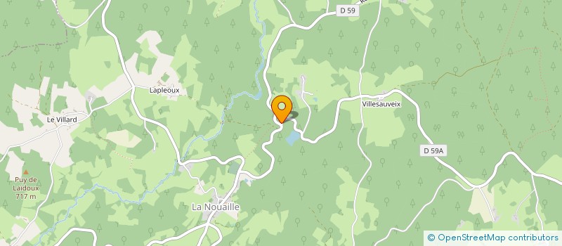 localisation de l'entreprise MONSIEUR CLAUDE TATET  LA NOUAILLE