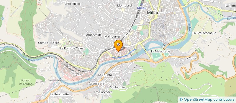 localisation de l'entreprise MONSIEUR CLAUDE TAURIAC à MILLAU