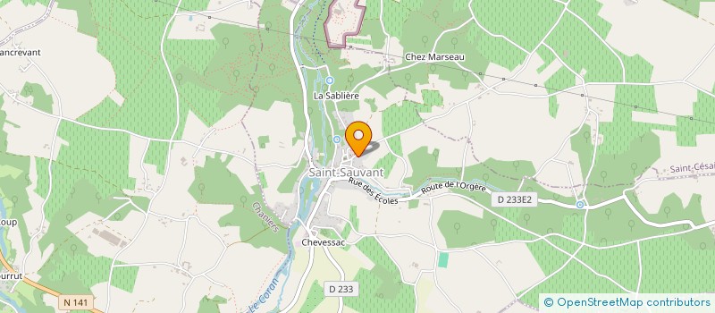 localisation de l'entreprise MONSIEUR CLAUDE TAURUA  SAINT-SAUVANT