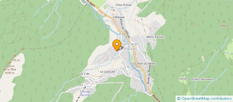 localisation de l'entreprise MONSIEUR CLAUDE TAVERNIER  SAINT-JEAN-D'AULPS