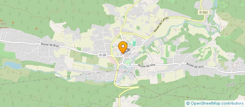 localisation de l'entreprise MONSIEUR CLAUDE TAXIL  LE VAL